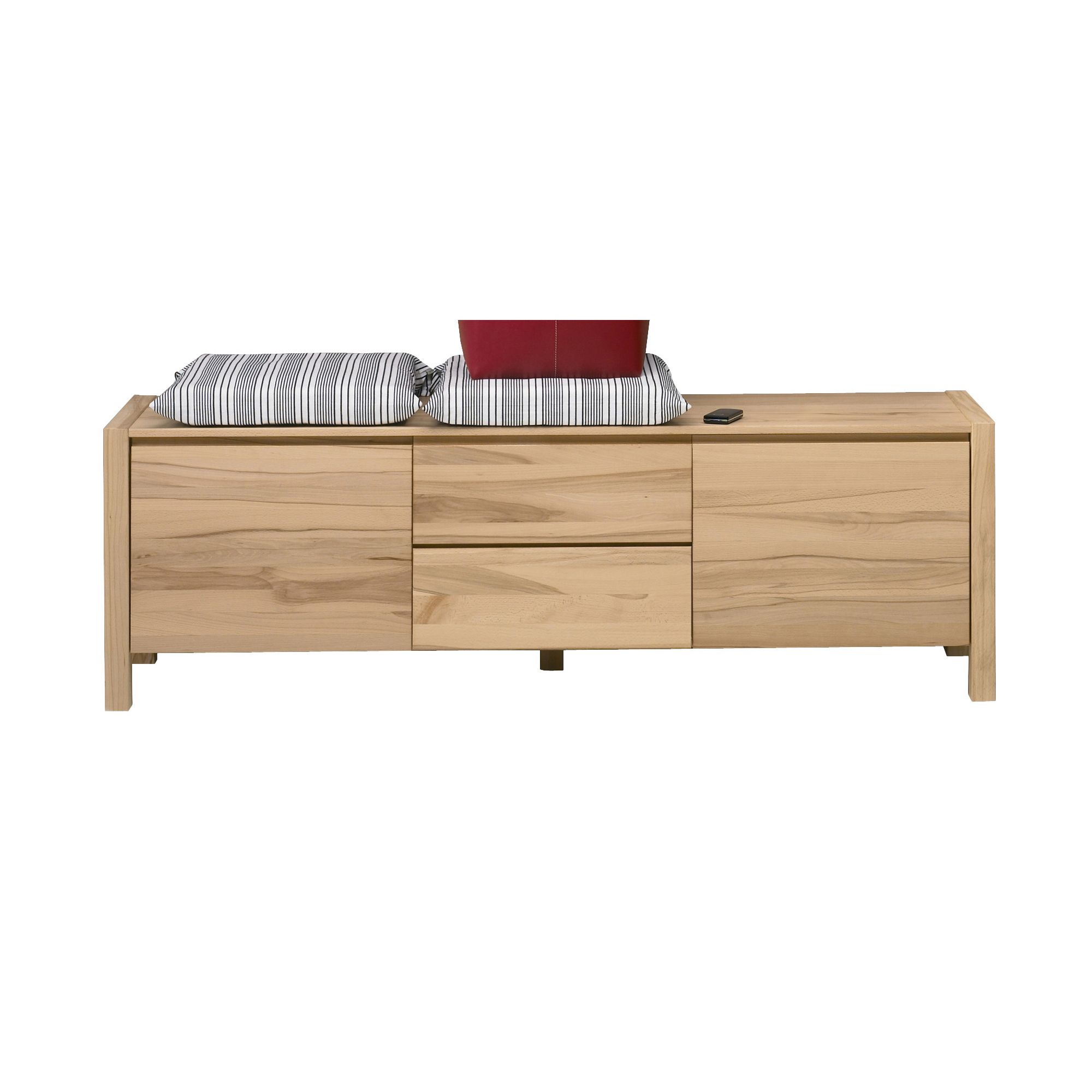 Oestergaard Mille Low Chest of Drawers 159cm - Heartwood Beech solid at Tescos Direct