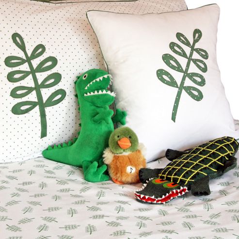 Image of Leafy Green Cotton Children's Single Duvet Set