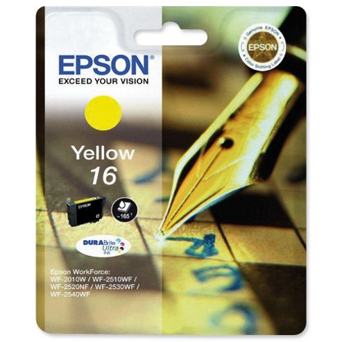 Image of Epson Singlepack Yellow 16 Durabrite Ultra Ink