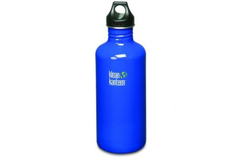 Image of Klean Kanteen 1182ml Classic Water Bottle Blue Planet (w/loop Cap)