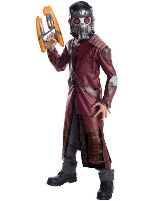 Image of Kids Guardians Of The Galaxy Star-lord Deluxe Costume Large