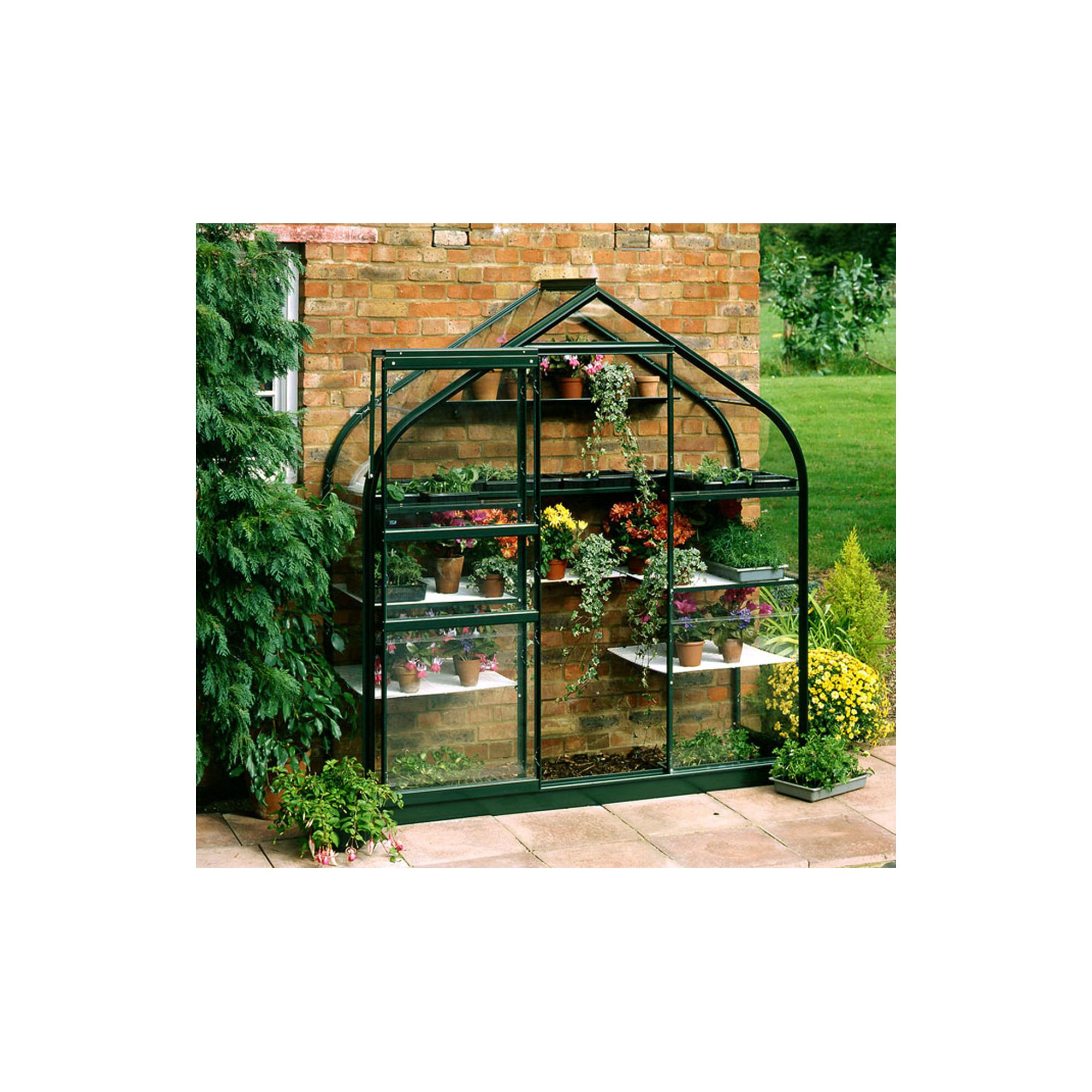 Halls 6x2 Supreme Greenframe Wall Greenhouse - Toughened Glass at Tescos Direct