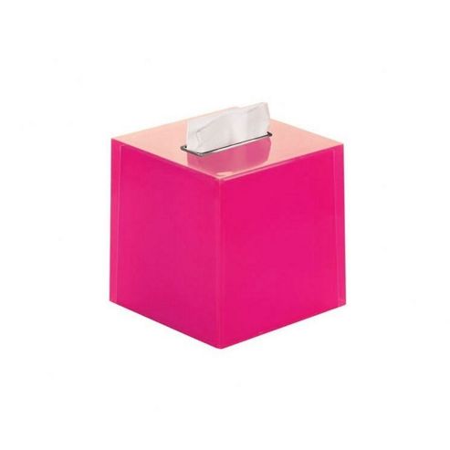 Image of Gedy Rainbow--Tissue--Box Cover - Pink