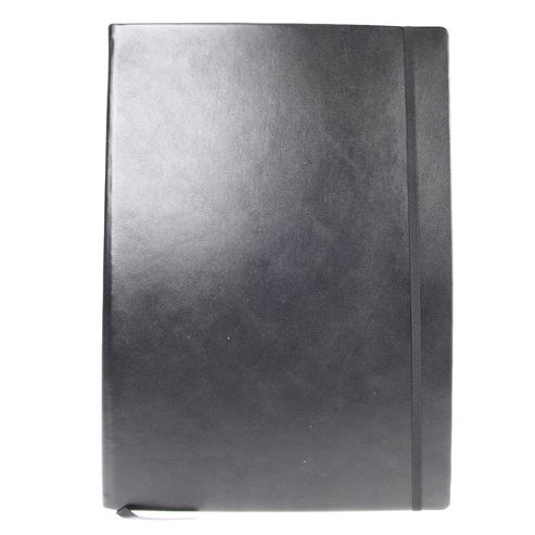 Image of Leuchtturm 1917 Black Leather Master Notebook Lined