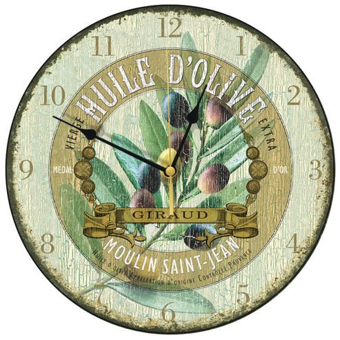 Image of Smith & Taylor Huile D'olive Antique Wall Clock