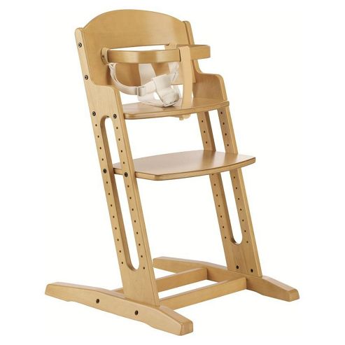 Image of Babydan Danchair Wooden Safety High Chair Nature
