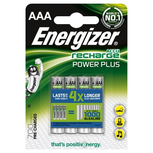 Image of Energizer 700 Mah Rechargeable Aaa Batteries - 4 Pack