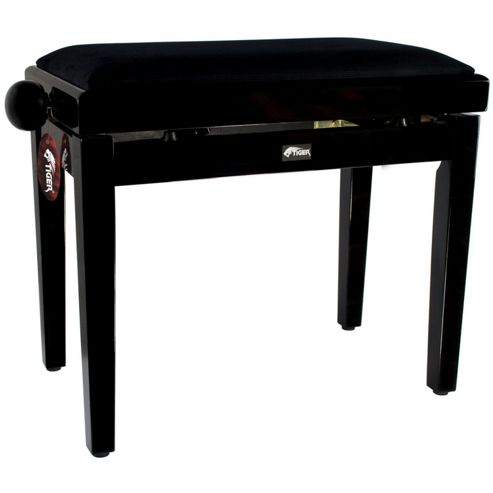 Image of Black Adjustable Piano Stool