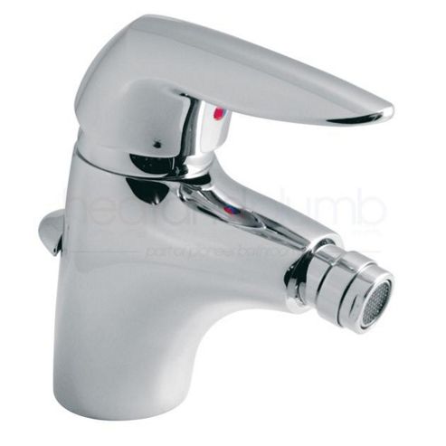 Image of Vado Evo Mono Bidet Mixer Tap Single Lever Deck Mounted With Pop-up Waste