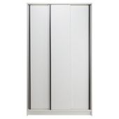 Trenton 3 Door Sliding Wardrobe White/Black