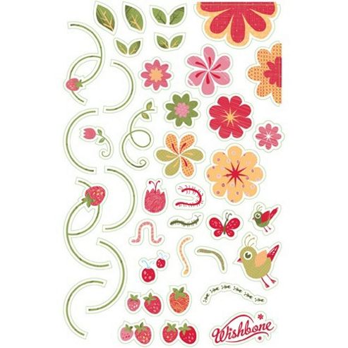 Image of Wishbone Stickers (flowers)