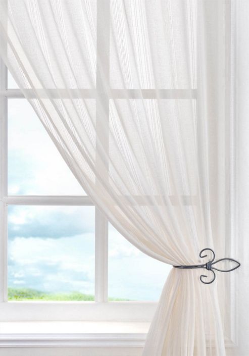 Image of Toronto Voile Curtain Panel - Cream