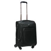 Tesco 4-Wheel Expandable Suitcase, Black Small