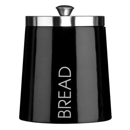 Image of Premier Housewares 26 Cm Madison Bread Bin - Black