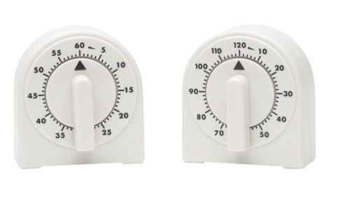 Image of Kitchencraft Deluxe Half Round Wind-up 60 Minute Timer