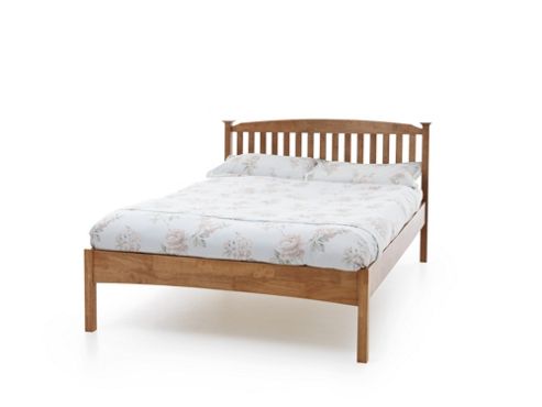 Image of Serene Furnishings Eleanor Low Foot End Bed Frame - Honey Oak - Double (4' 6")