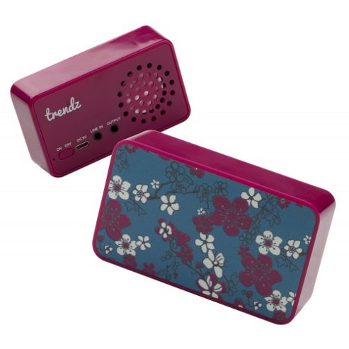 Image of Trendz Mini Speaker - Oriental Floral Pink