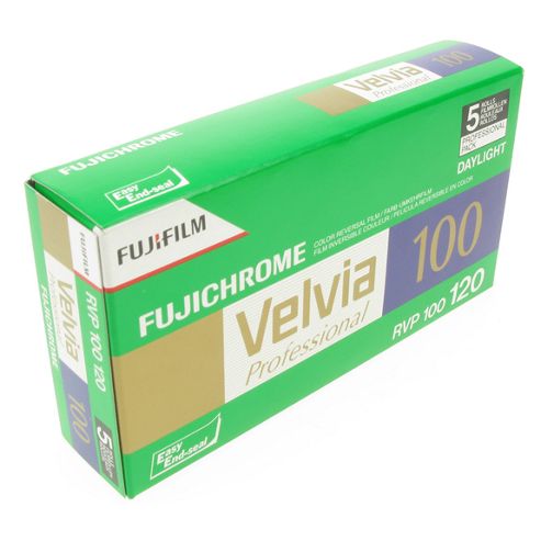Image of Fuji Professional Reversal Film - Velvia 100 Rvp 120 - 5pk\n
