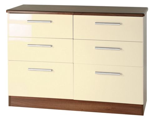 Image of Welcome Furniture Knightsbridge 6 Drawer Chest - Walnut - Ruby