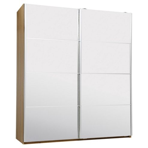 Image of Smith Slider H206 X W180cm Oak With Mirrors