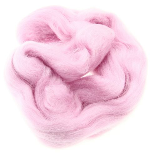 Image of Dhf-r03 Baby Pink 20g Falkland Wool Tops
