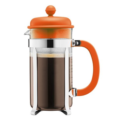 Image of Bodum 8 Cup, 1l Cafetiere, Coffee Maker, Orange