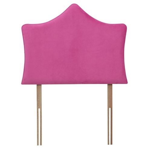 Image of Girls Suede Crown Headboard, Pink