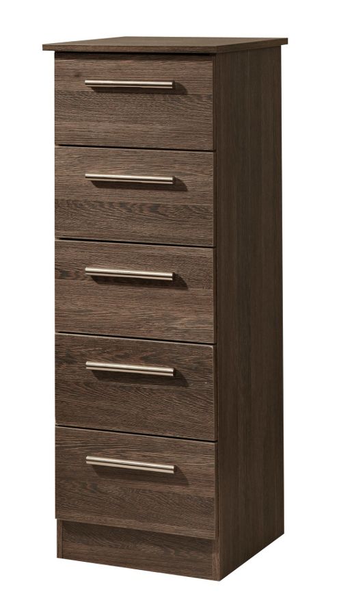 Image of Welcome Furniture Contrast 5 Drawer Chest - Panga