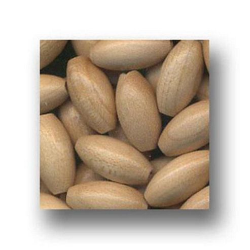 Image of Wood Beads Natural 8x16mm Oval 100 Pack