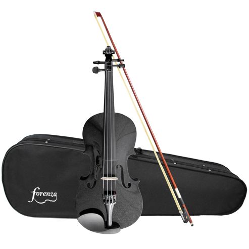 Image of Forenza Uno Series Full Size Black Violin Outfit