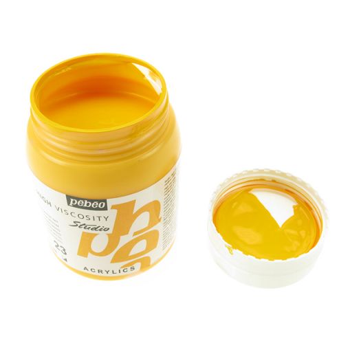 Image of Pebeo Studio Acrylic 500ml - Cadmium Yellow Medium