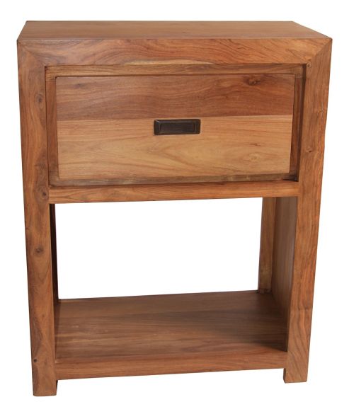Image of Wiseaction Lingfield Waxed 1 Drawer Console Table
