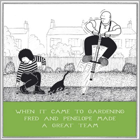 Image of Holy Mackerel Greeting Card - Gardening Team Birthday Greetings Card