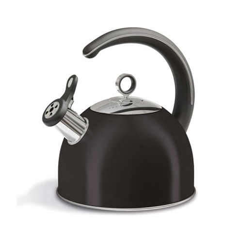 Image of Morphy Richards - Accents 2.5 Litre Black Whistling Kettle