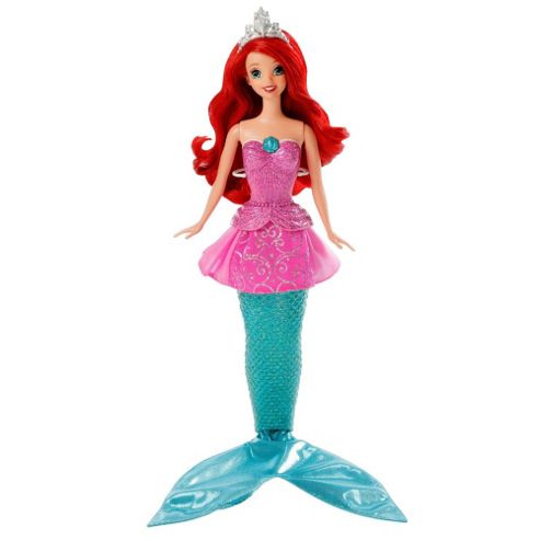 Image of Disney Princess Mermaid-to-princess Ariel Doll