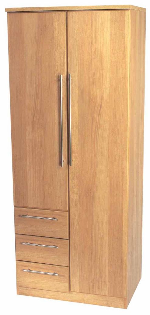 Image of Welcome Furniture Sherwood Combi Wardrobe - Maple