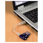 Hama All in One USB 2.0 SD/microSD Card Reader - Blue.