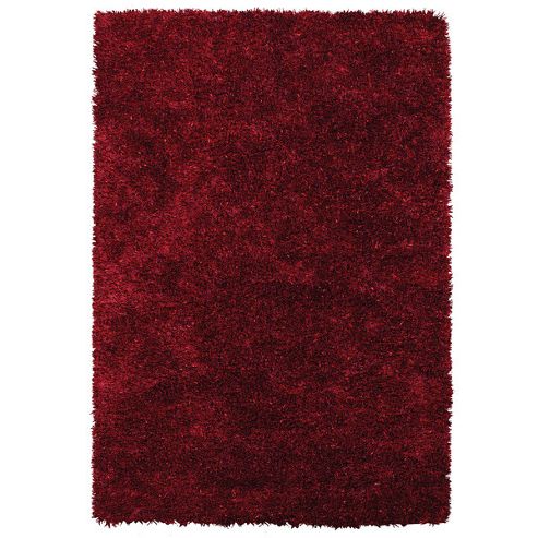 Image of Angelo Bari Red Woven Rug - 200cm X 140cm (6 Ft 6.5 In X 4 Ft 7 In)