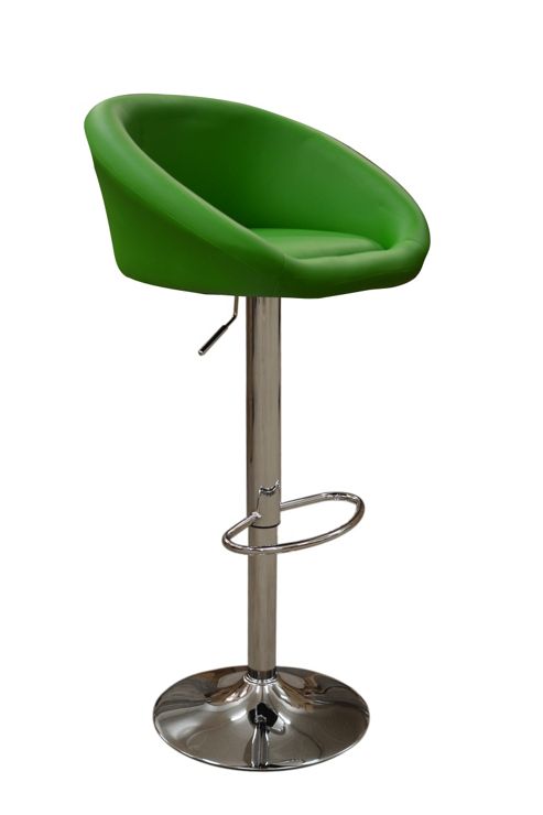 Image of Venus Green Faux Leather Bar Stool