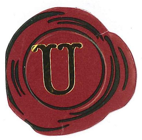 Image of Manuscript Wax & Seal Letter U