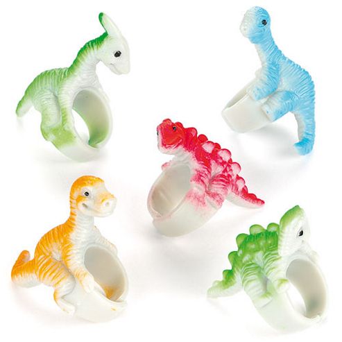 Image of Dinosaur Rings For Children To Wear (6 Pcs)
