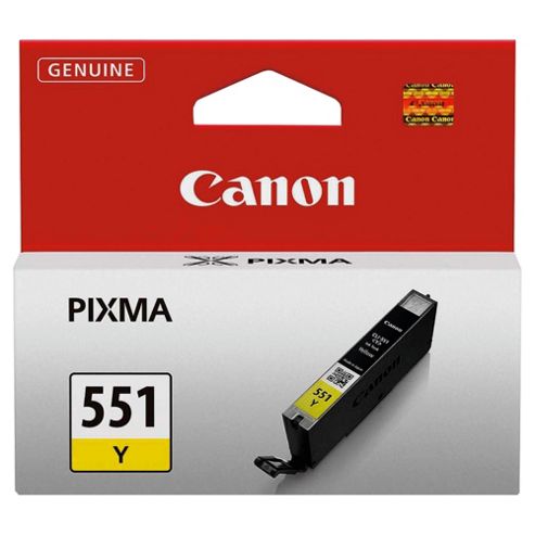 Image of Canon Inkjet Cli 551 Printer Ink Cartridge - Yellow