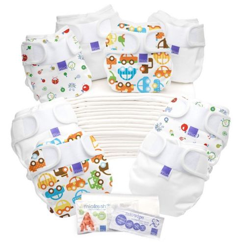 Image of Bambino Mio Miosoft Two-piece Reusable Birth To Potty Pack (boy)
