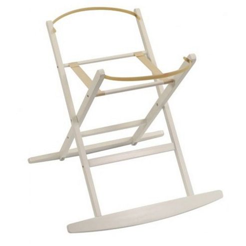 Image of Dormouse Deluxe Rocking Moses Basket Stand (white)