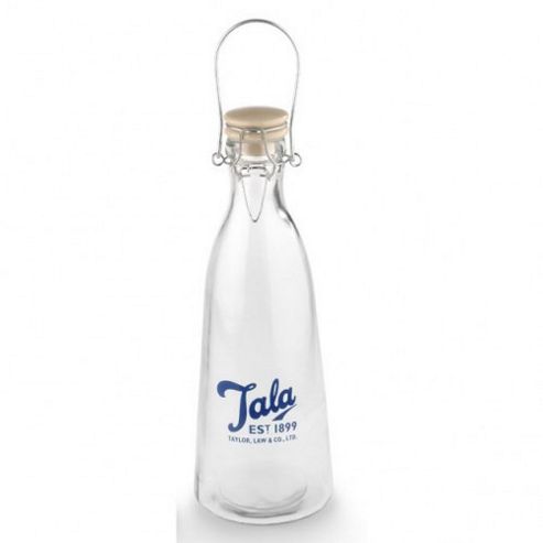 Image of Tala 1960's Vintage Retro Glass Bottle, 500ml, Blue