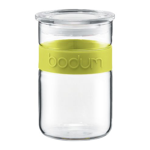Image of Bodum Presso Glass Storage Jar 0.6ltr/ 20oz- Lime Green
