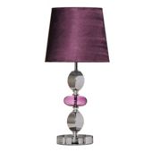 Premier Housewares Isabella Pebble Table Lamp - Purple