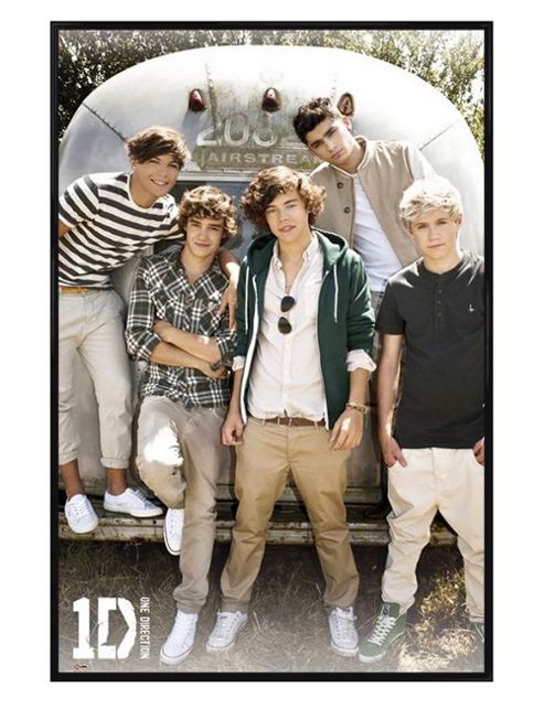 Image of One Direction Gloss Black Framed Jetsetters 1d Poster
