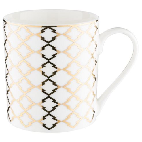 Image of Tesco Gold Mini Argyle Print
