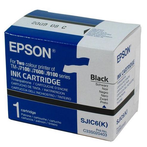 Image of Epson Sjic6k Ink Cartridge (black) For Epson Tm-j7100 Printer